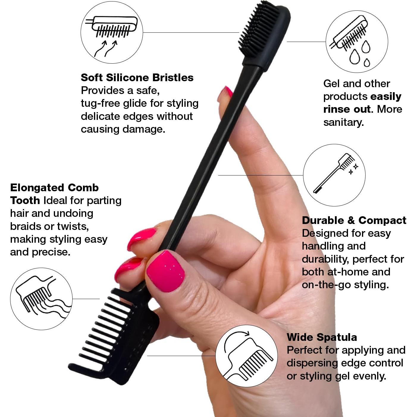 Cepillo de Bordes PuffCuff Edgemaster para Cabello Texturizado