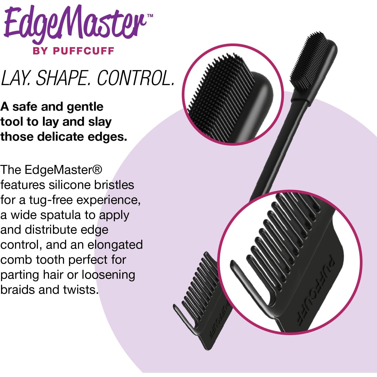 Cepillo de Bordes PuffCuff Edgemaster para Cabello Texturizado