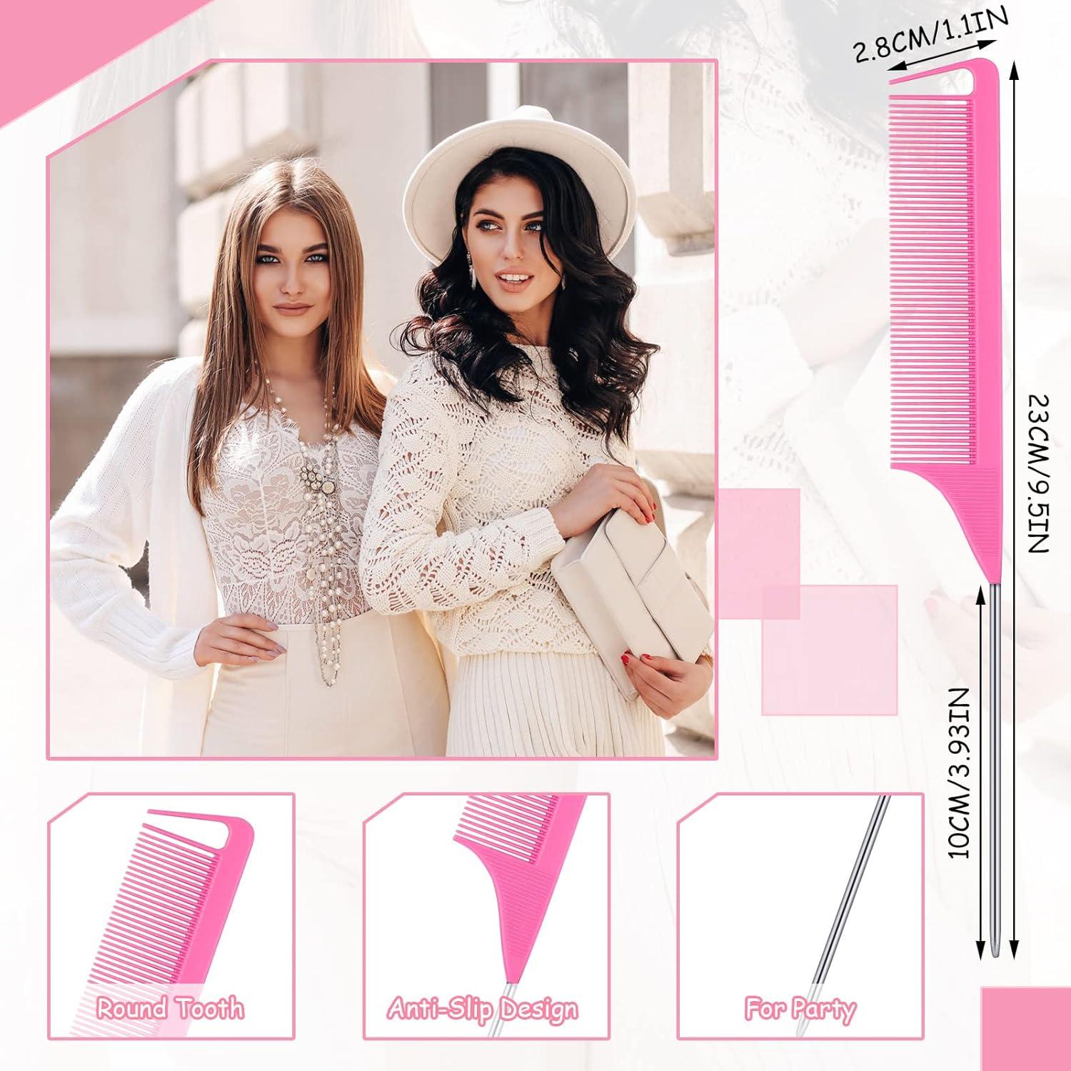 Juego de Estilizado de Cabello Youyole 90 Piezas Rosa