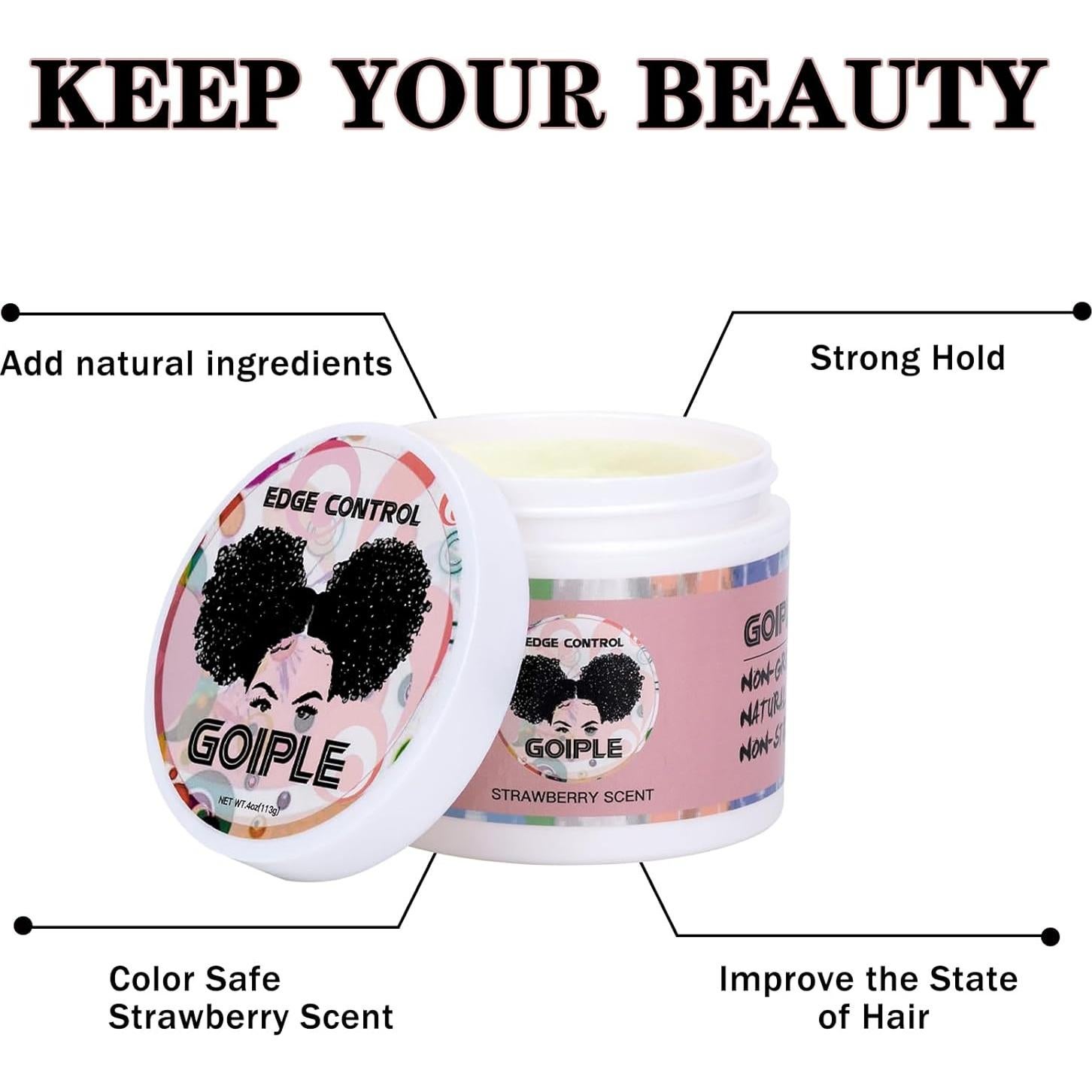 Cera de Control de Bordes WOZUTUNT 113.4 g + Aceite de Romero