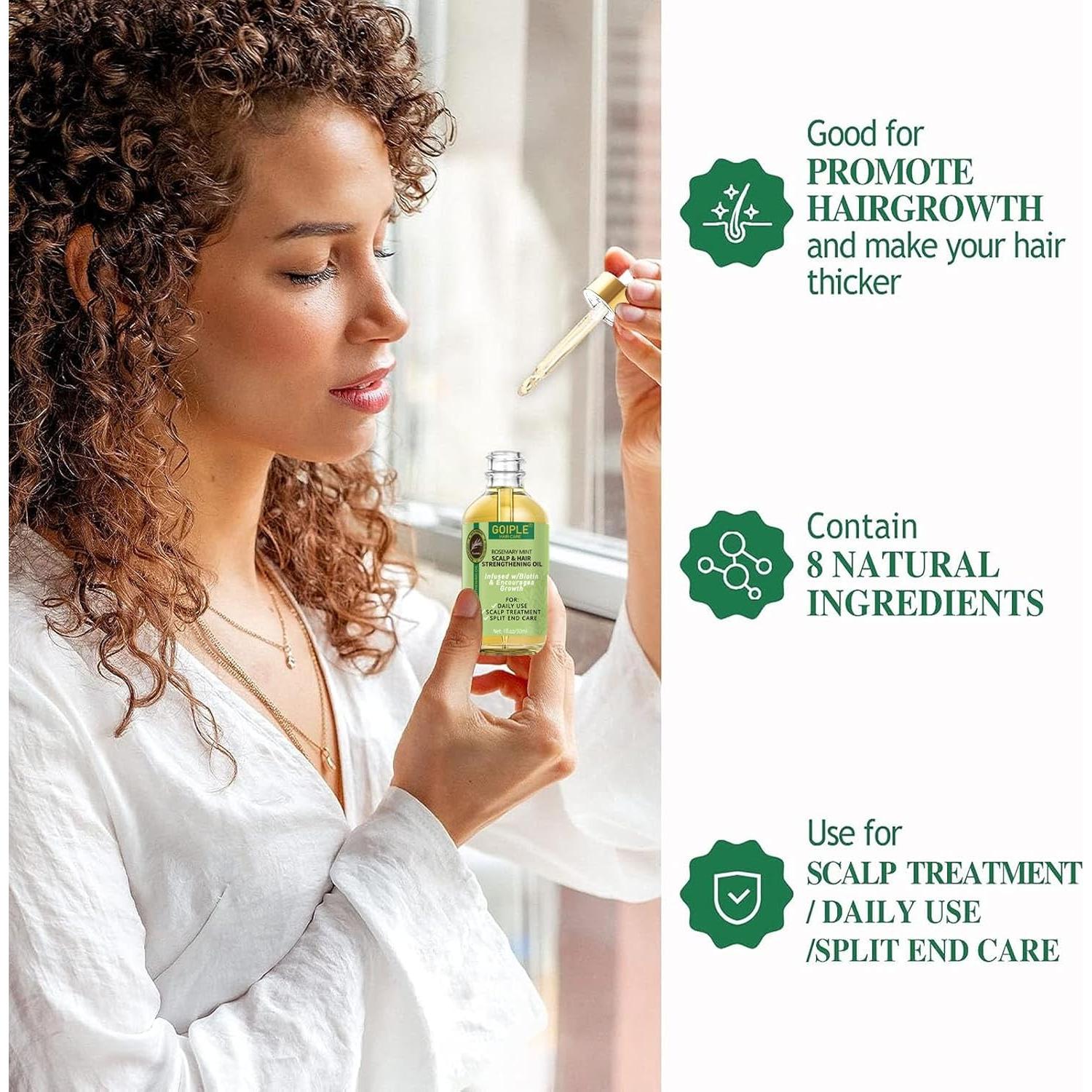 Cera de Control de Bordes WOZUTUNT 113.4 g + Aceite de Romero