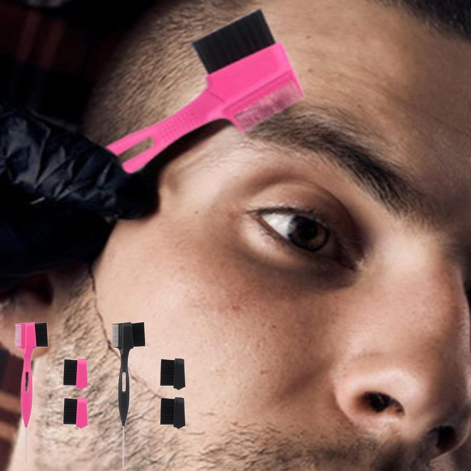 Set 2 Pcs Cepillo de Bordes y Peine de Cola Cbhoktyue