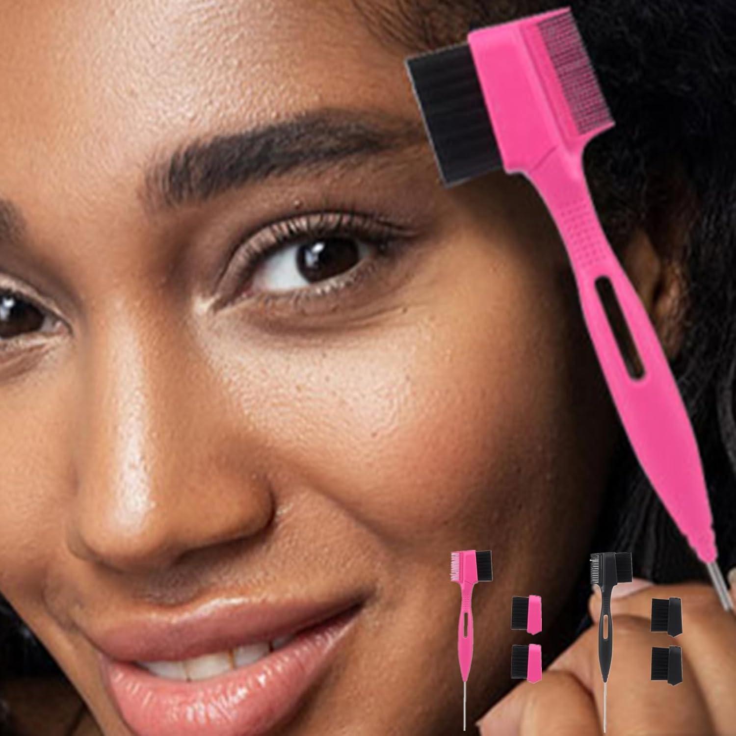 Set 2 Pcs Cepillo de Bordes y Peine de Cola Cbhoktyue