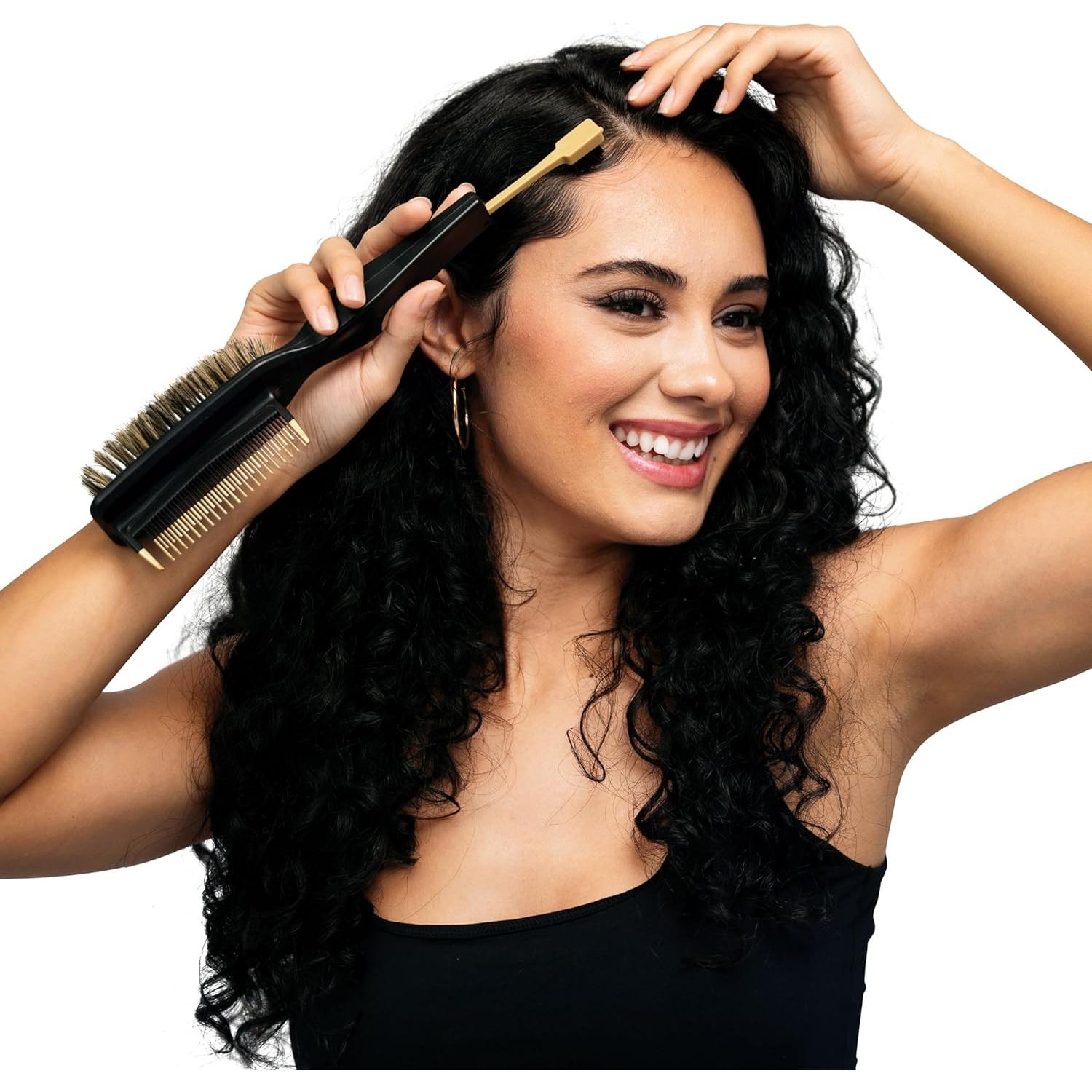 Evolve Triple Pro Styler 3 en 1 con Cepillo de Bordes