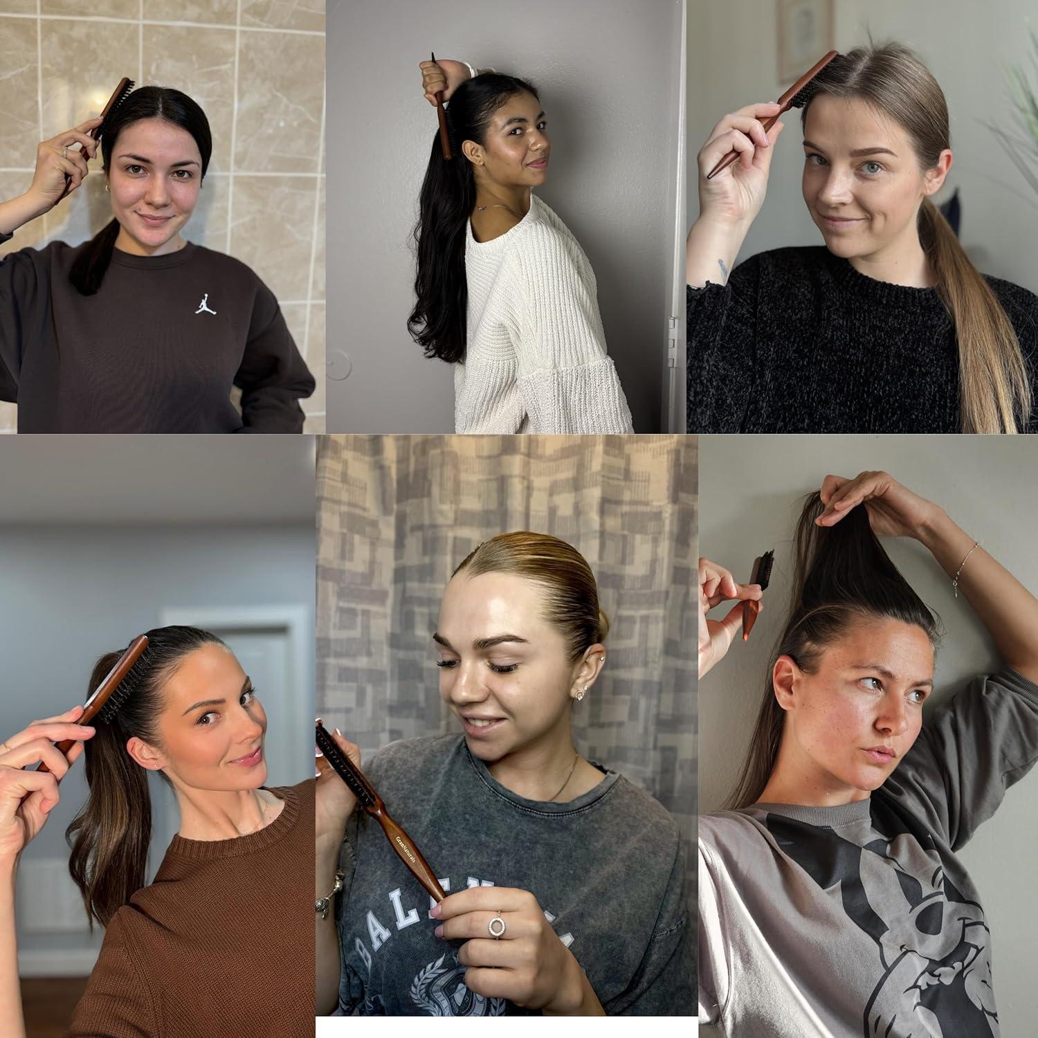 Cepillo de Teasing GranNaturals con Cerdas de Jabalí y Nylon - Volumen y Alisado