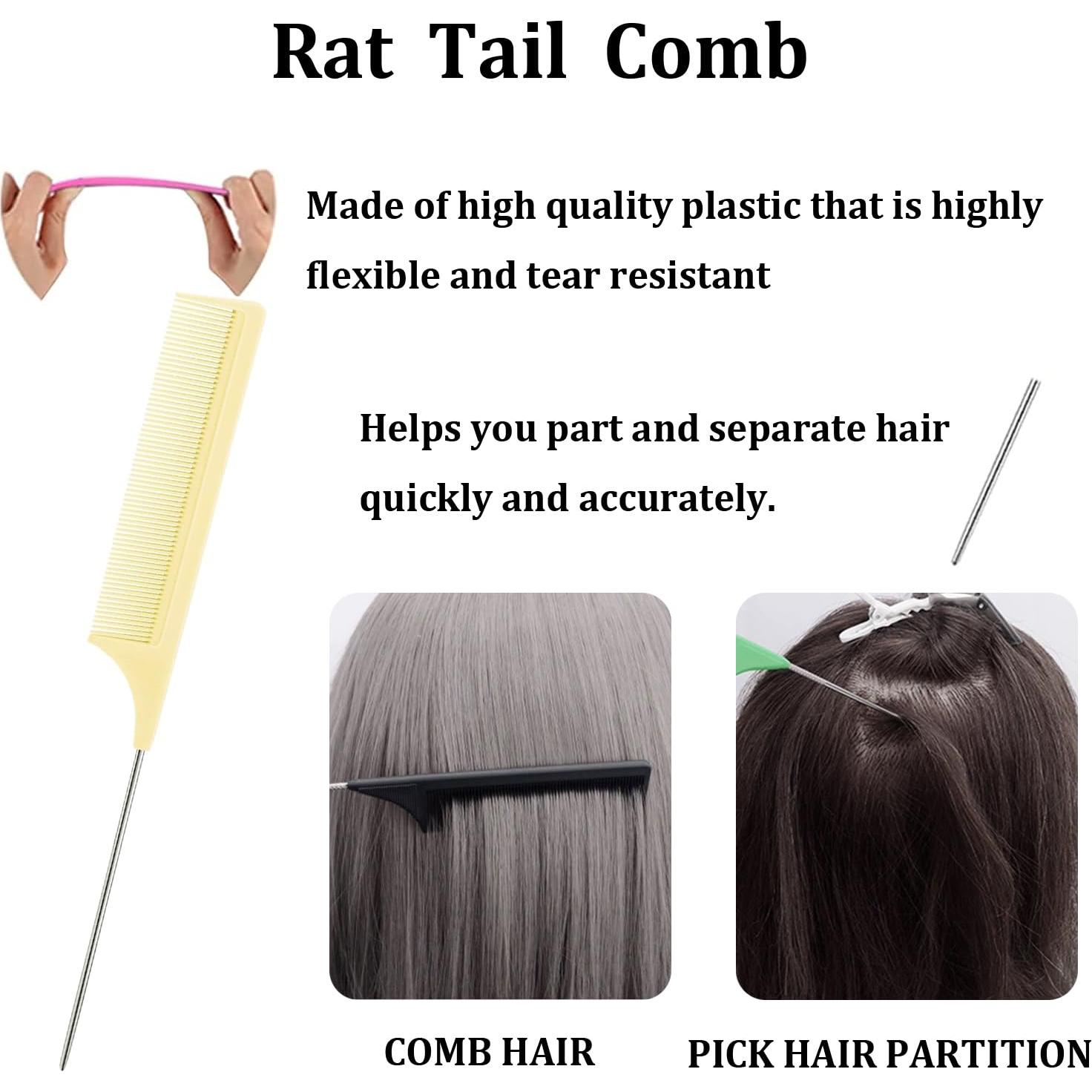 Juego de Peines y Cepillos XunL para Peinado de Cabello - Amarillo