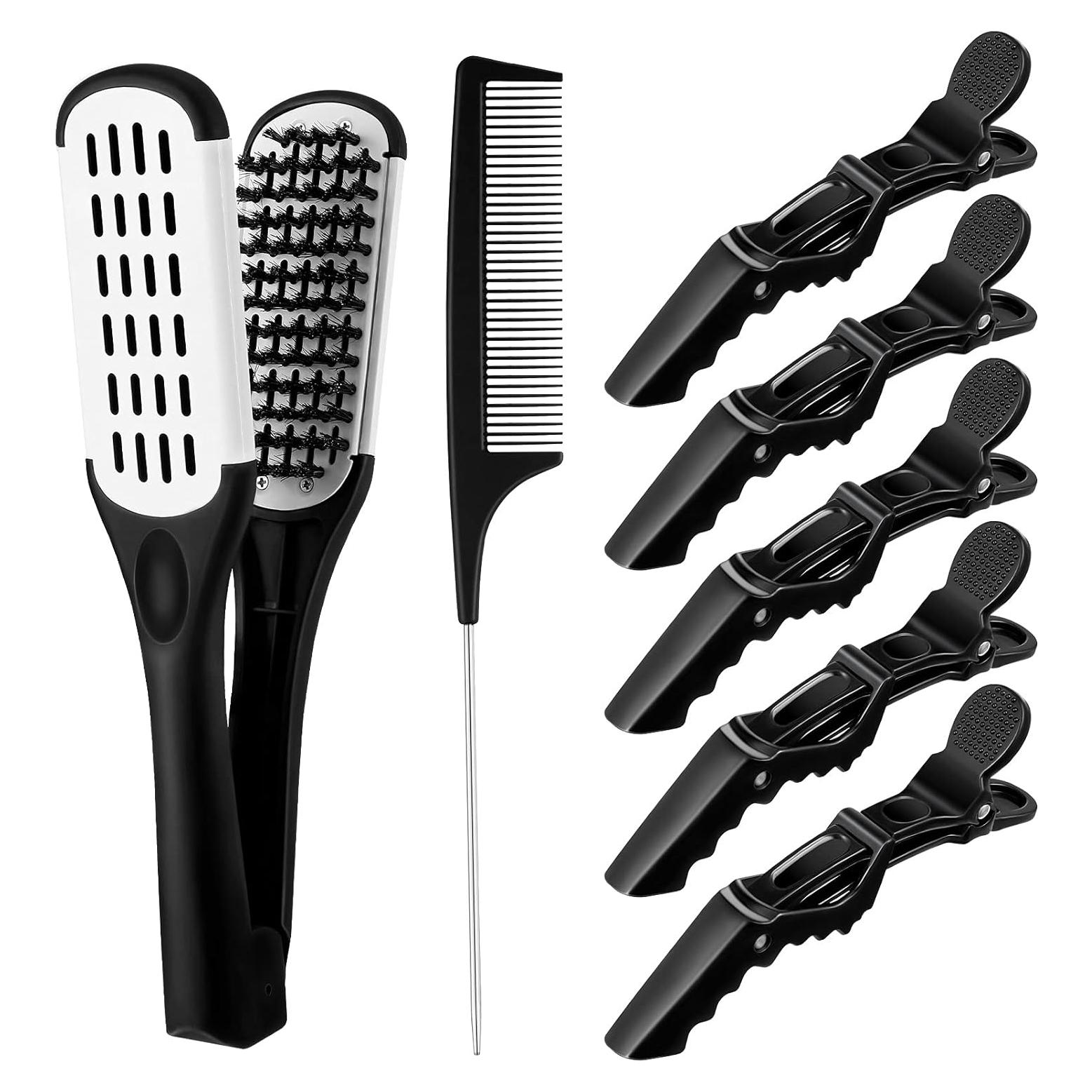 Kit Peine Alisador de Cerda de Jabalí Honeydak con Clips