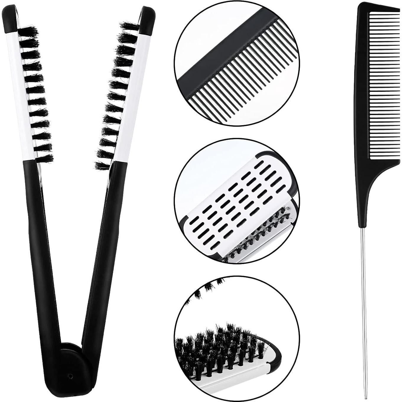 Kit Peine Alisador de Cerda de Jabalí Honeydak con Clips