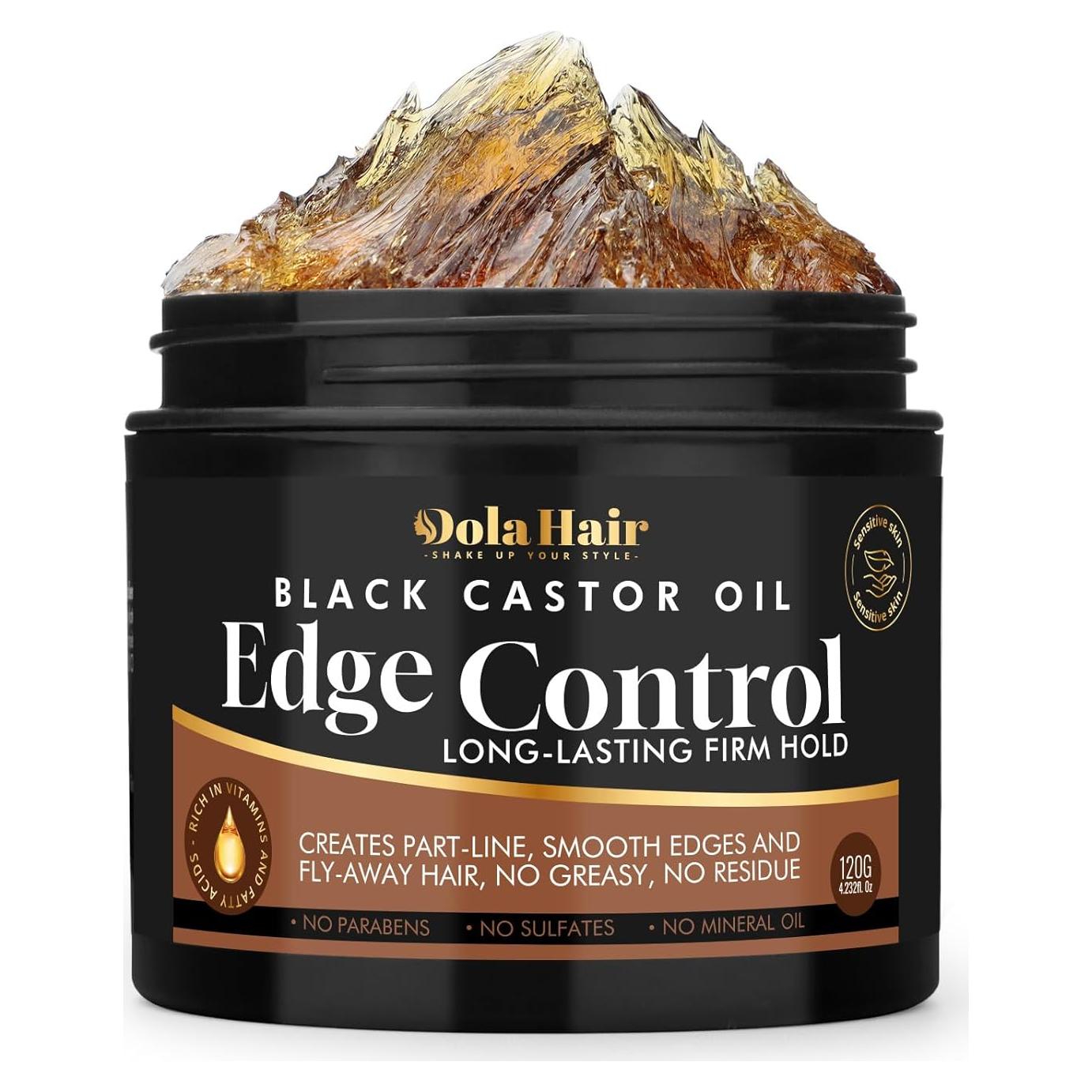 Gel de Control de Bordes Dolahair 180g Fijación Firme Sin Escamas