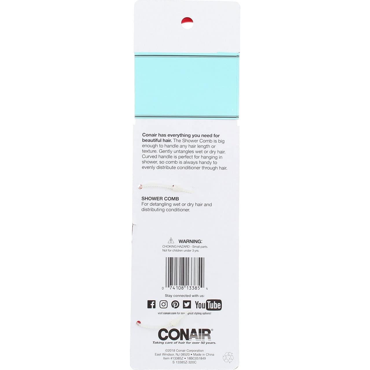 Peine de Ducha Conair 1 unidad - Desenredador para Cabello