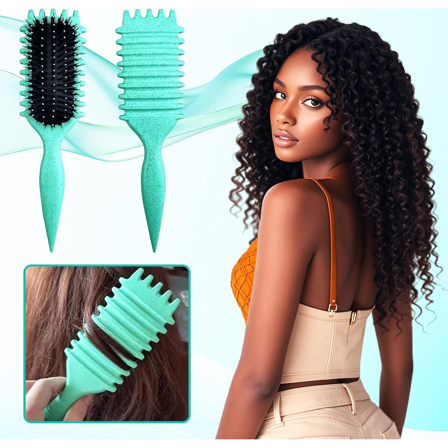 Candy Brush Cepillo Definidor de Rizos Verde 28.7x7.5cm