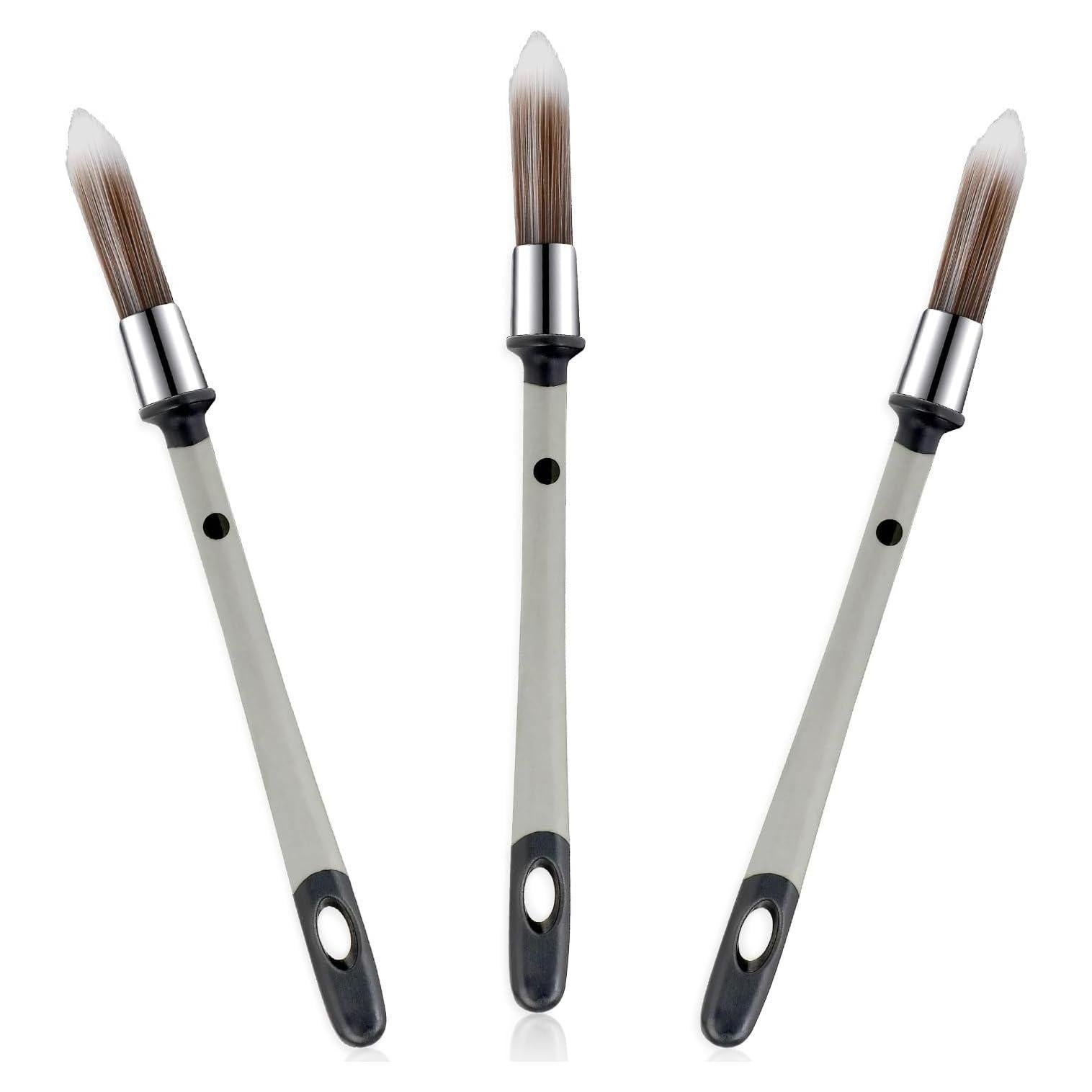 3 Pinceles Pequeños para Pintar Bordes Salbsever 21cm