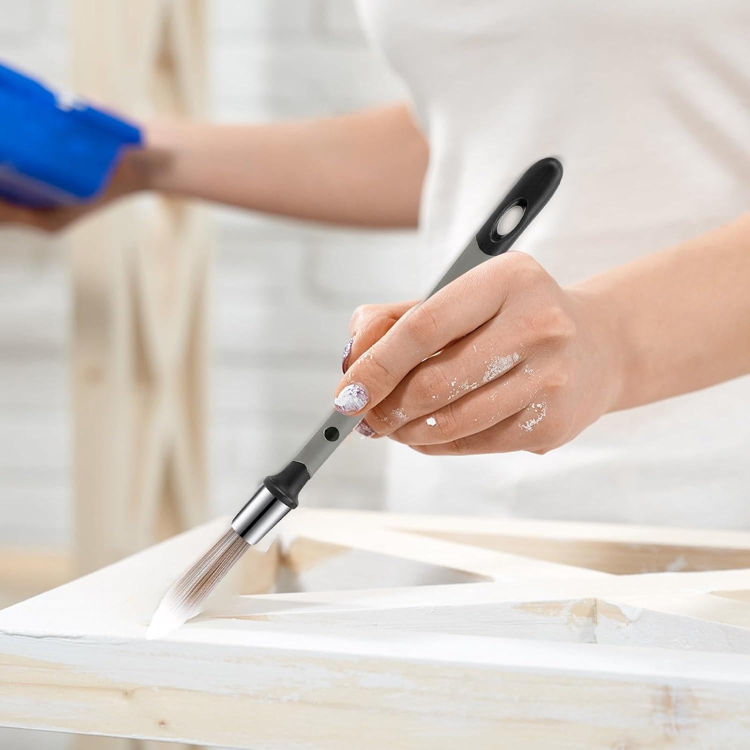 3 Pinceles Pequeños para Pintar Bordes Salbsever 21cm