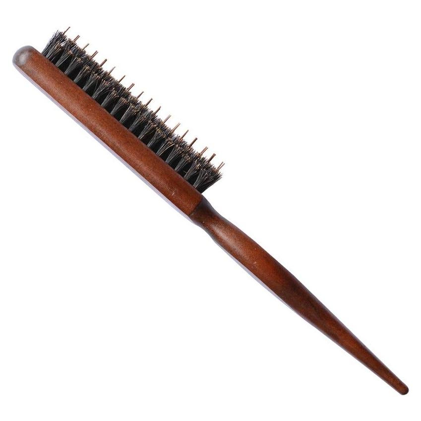 Cepillo de Cerda de Jabalí y Madera para Peinar Cabello 24.5 cm