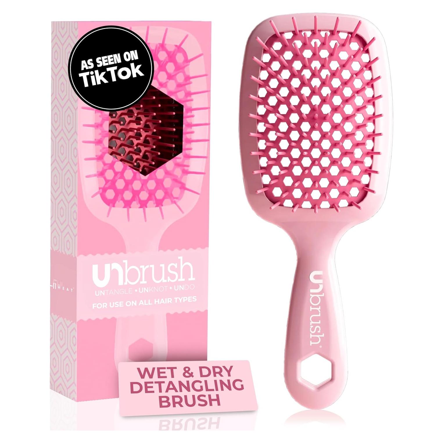 Cepillo Desenredante FHI Heat AC00UB Rosa Claro 1 Cuenta