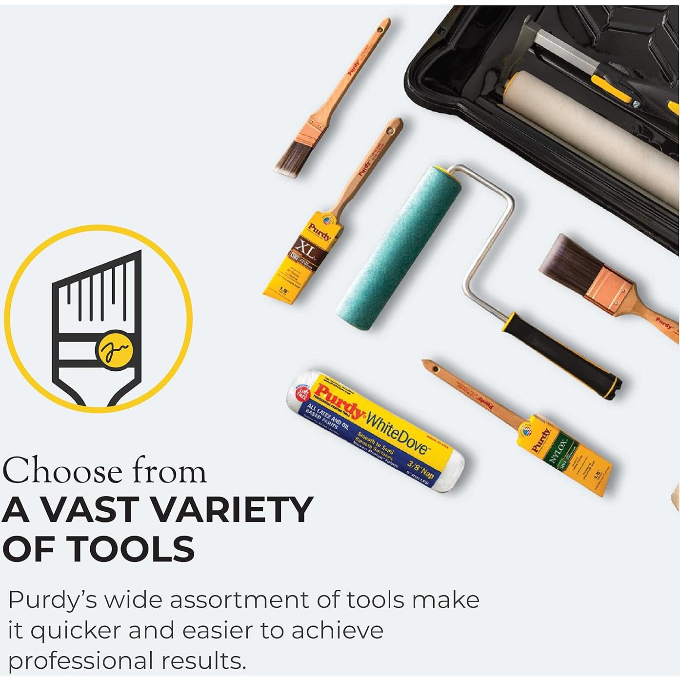 Brocha de Pintura Angular Purdy Clearcut 6.35 cm para Acrílica