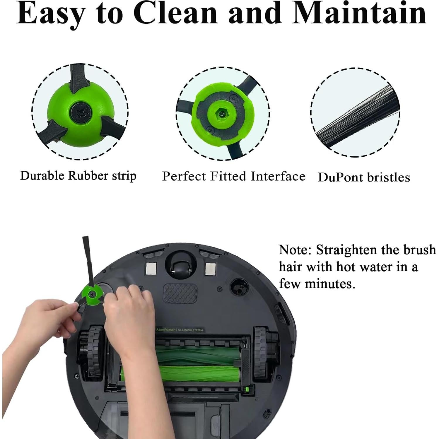 10 Cepillos Laterales Repuesto Soniicmomo para iRobot Roomba
