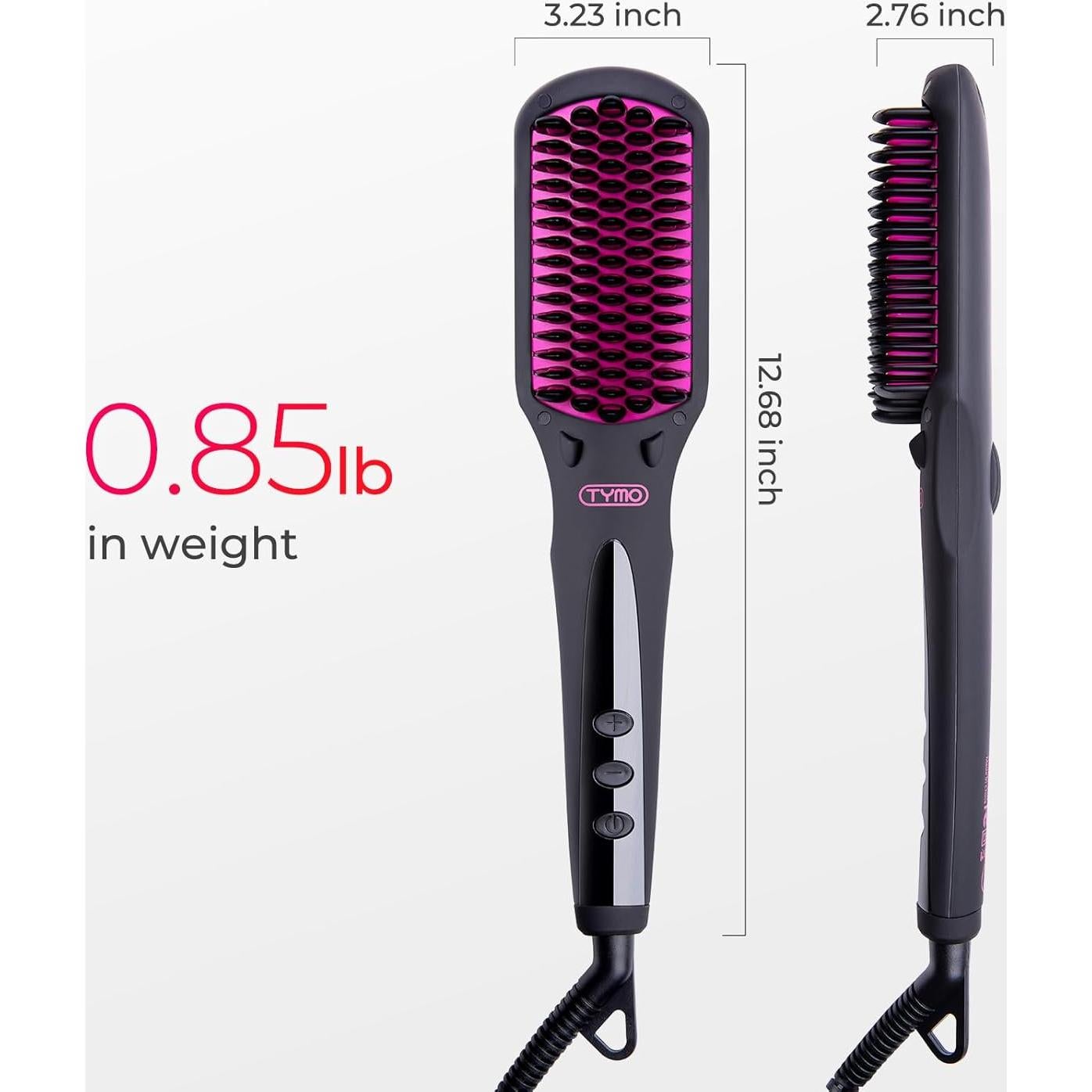 Cepillo Alisador Iónico TYMO HC101 - 16 Temperaturas, Pantalla LCD