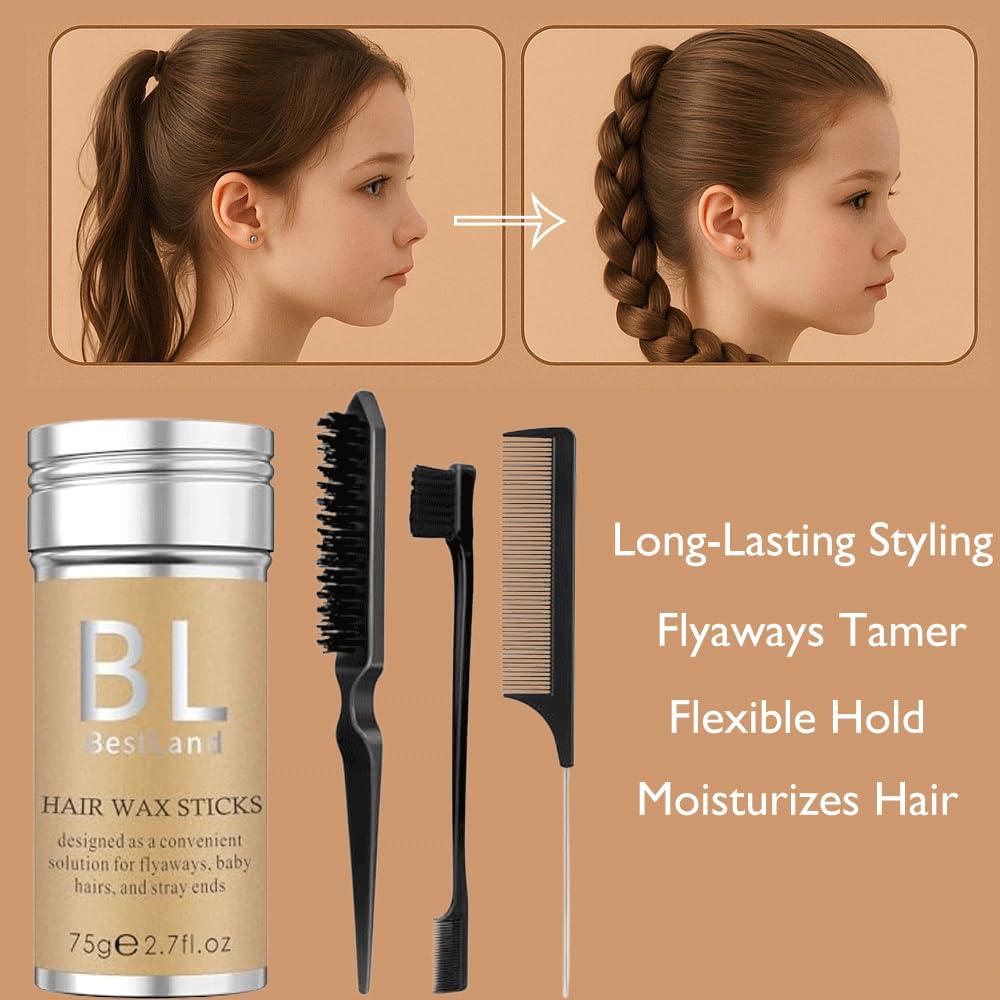 Juego de Cera para Cabello BestLand - 4 Piezas Negro