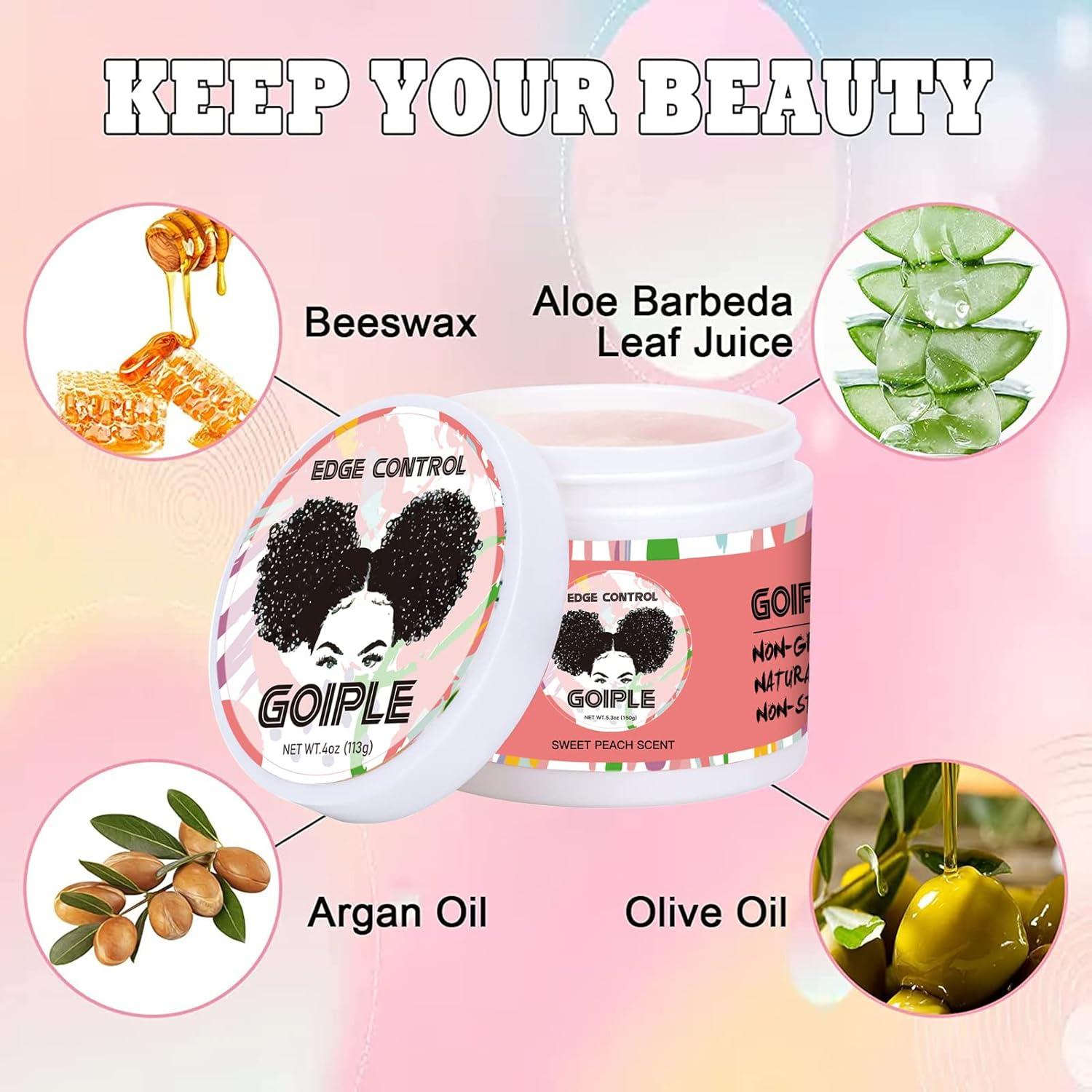 Cera Control de Bordes Goiple 150g + Accesorios para Cabello