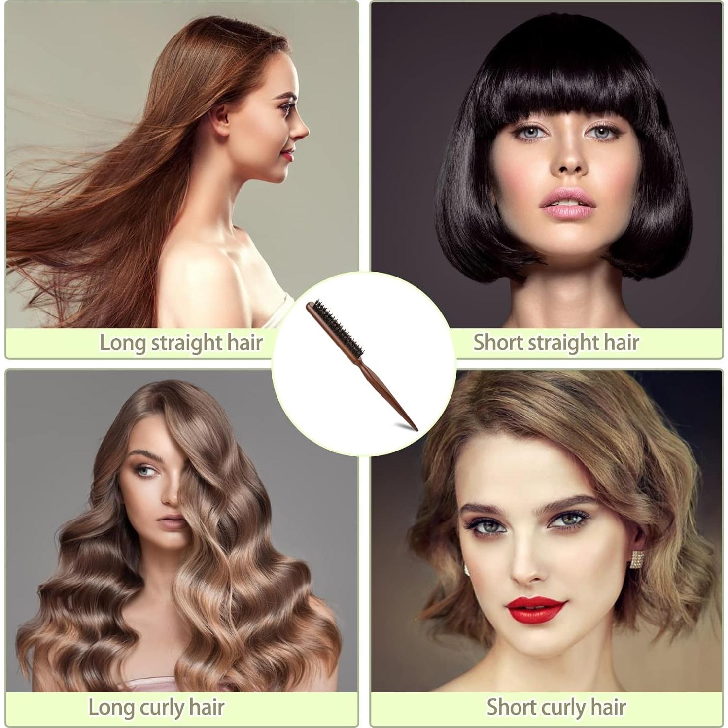 Cepillo de Teasing Sliverdew de Jabalí y Nylon 24cm