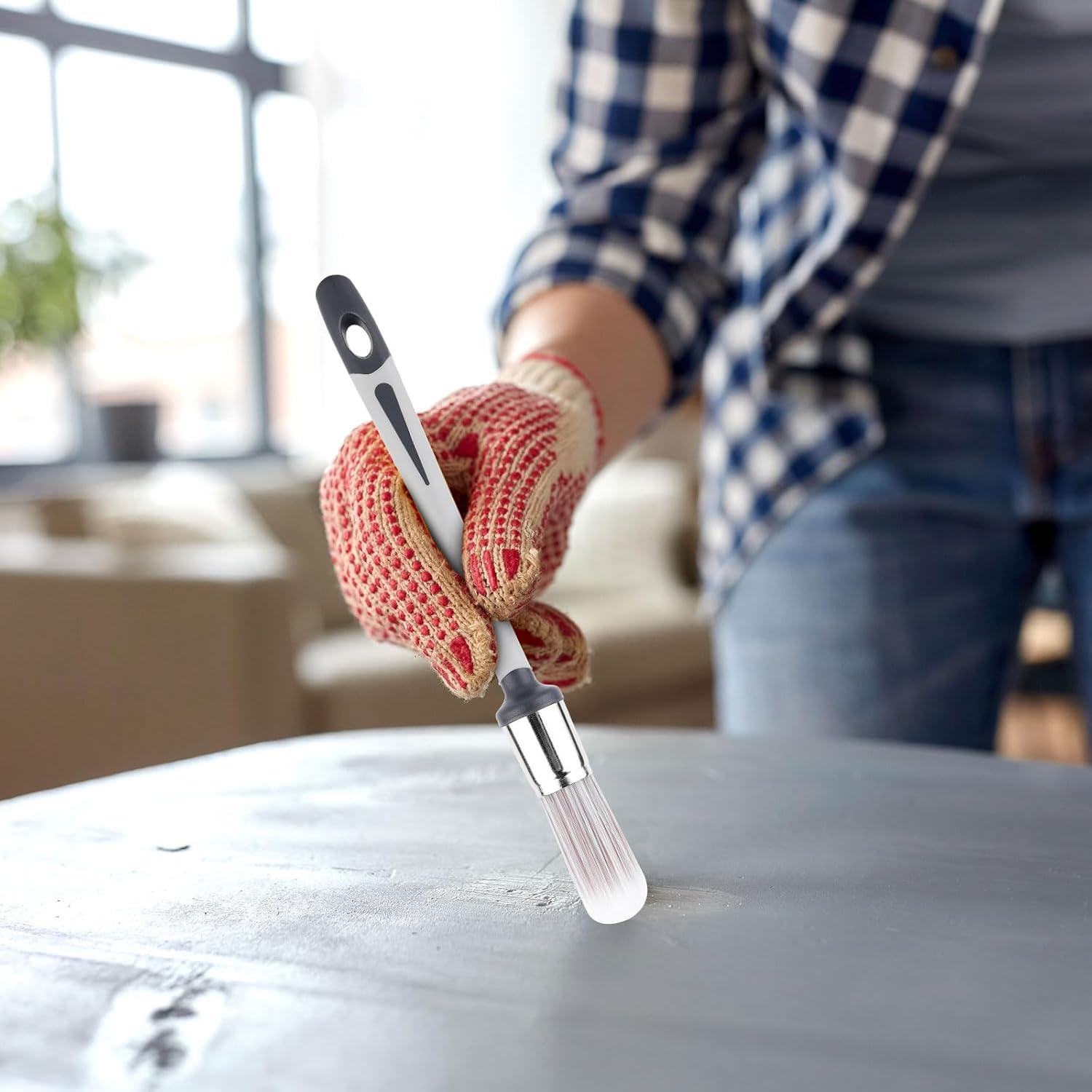 Juego de 4 Pinceles de Detalle BOXOB para Pintura en Esquinas