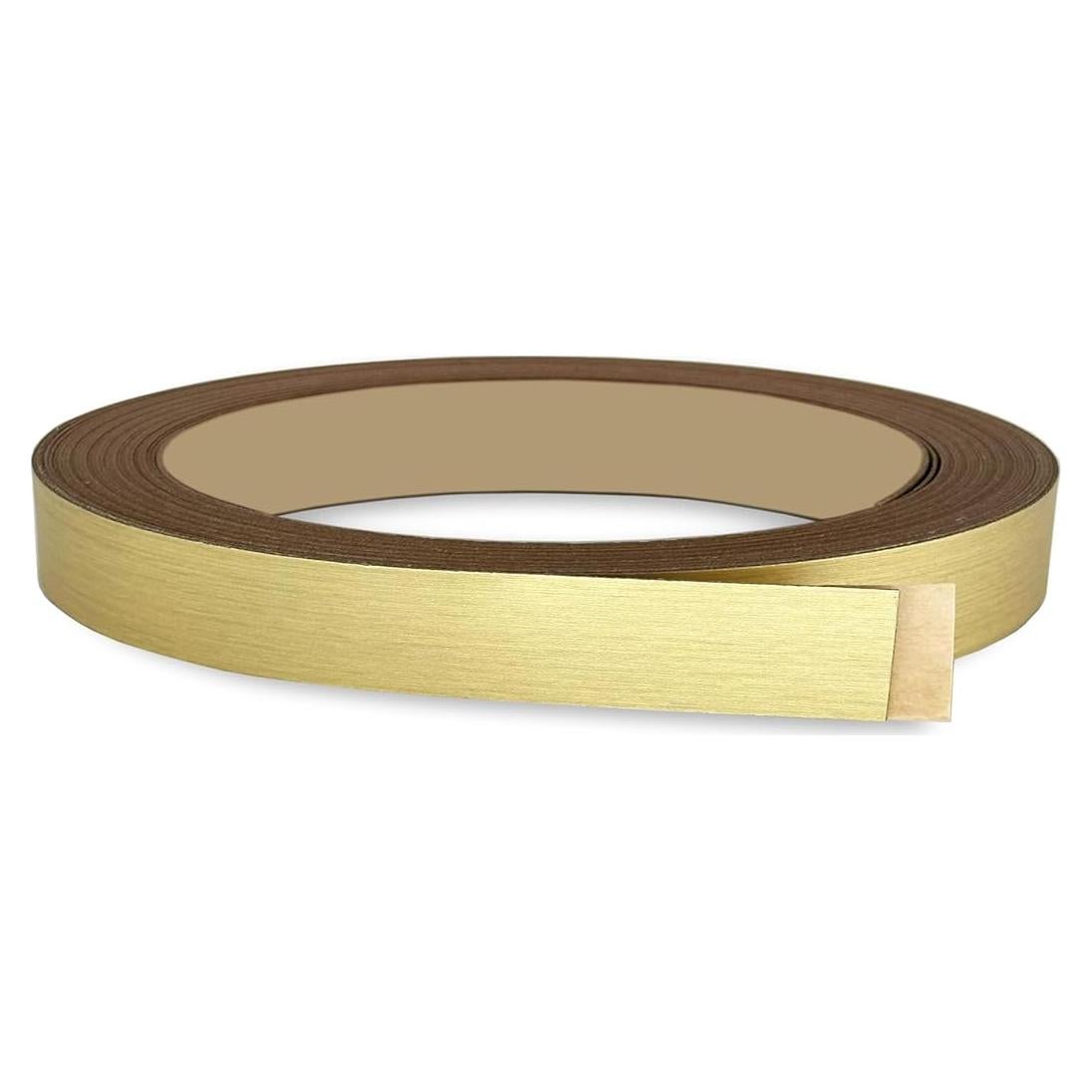 Banda de Biselado Dorado Cepillado PVC 1.27 cm x 15.24 m