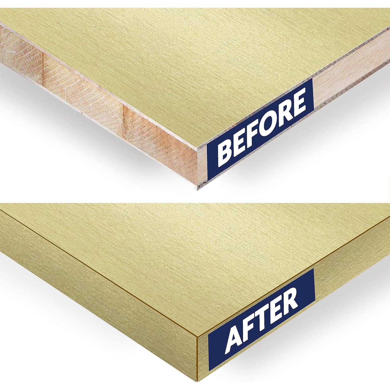 Banda de Biselado Dorado Cepillado PVC 1.27 cm x 15.24 m