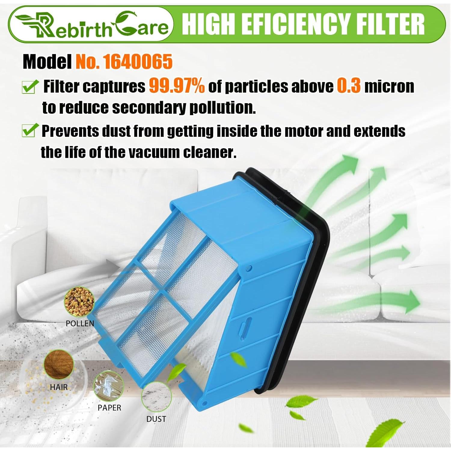 Rodillo y Filtro Repuesto Rebirthcare 3930F para Bissell CrossWave