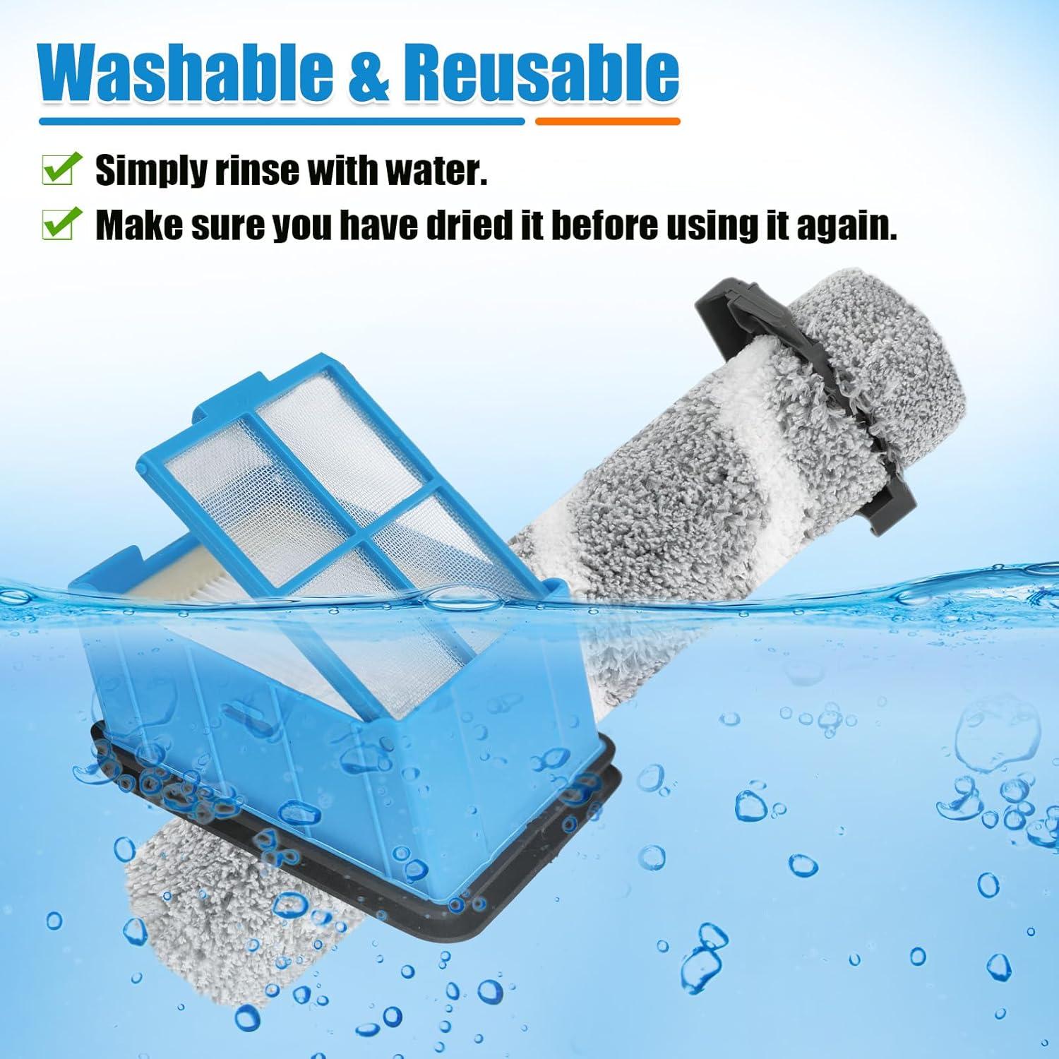 Rodillo y Filtro Repuesto Rebirthcare 3930F para Bissell CrossWave