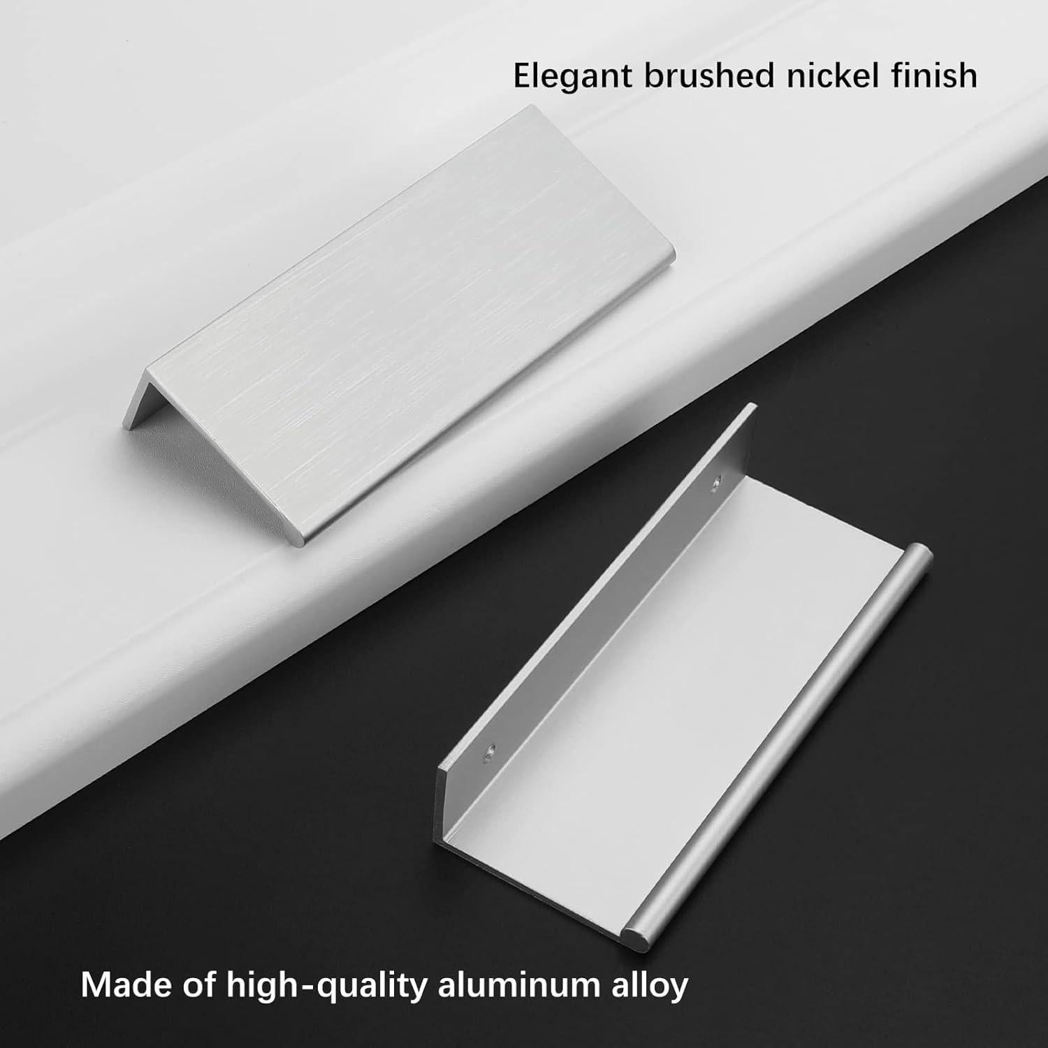 Tiradores de Gabinete Rergy 10 Unidades Níquel Cepillado 76mm