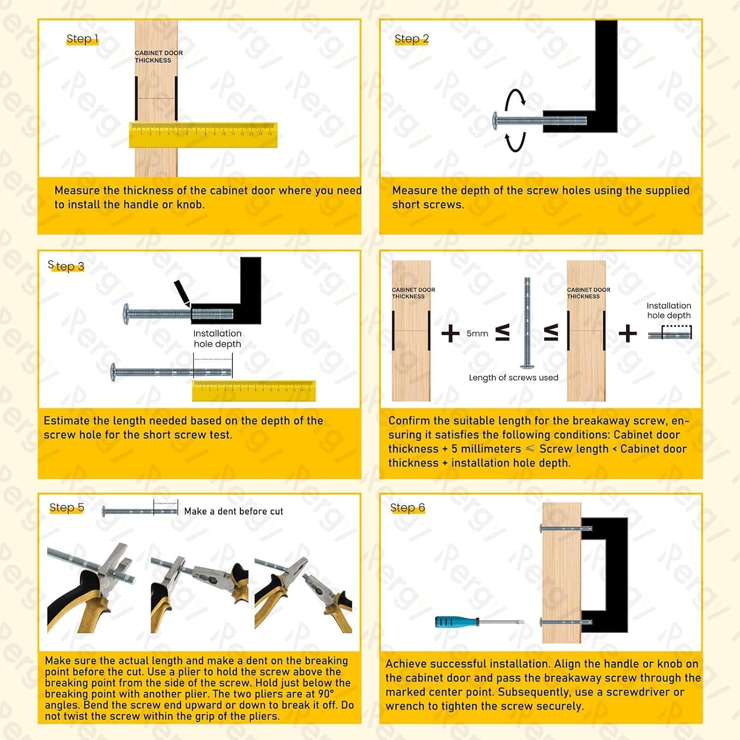 Tiradores de Gabinete Rergy 10 Unidades Níquel Cepillado 76mm