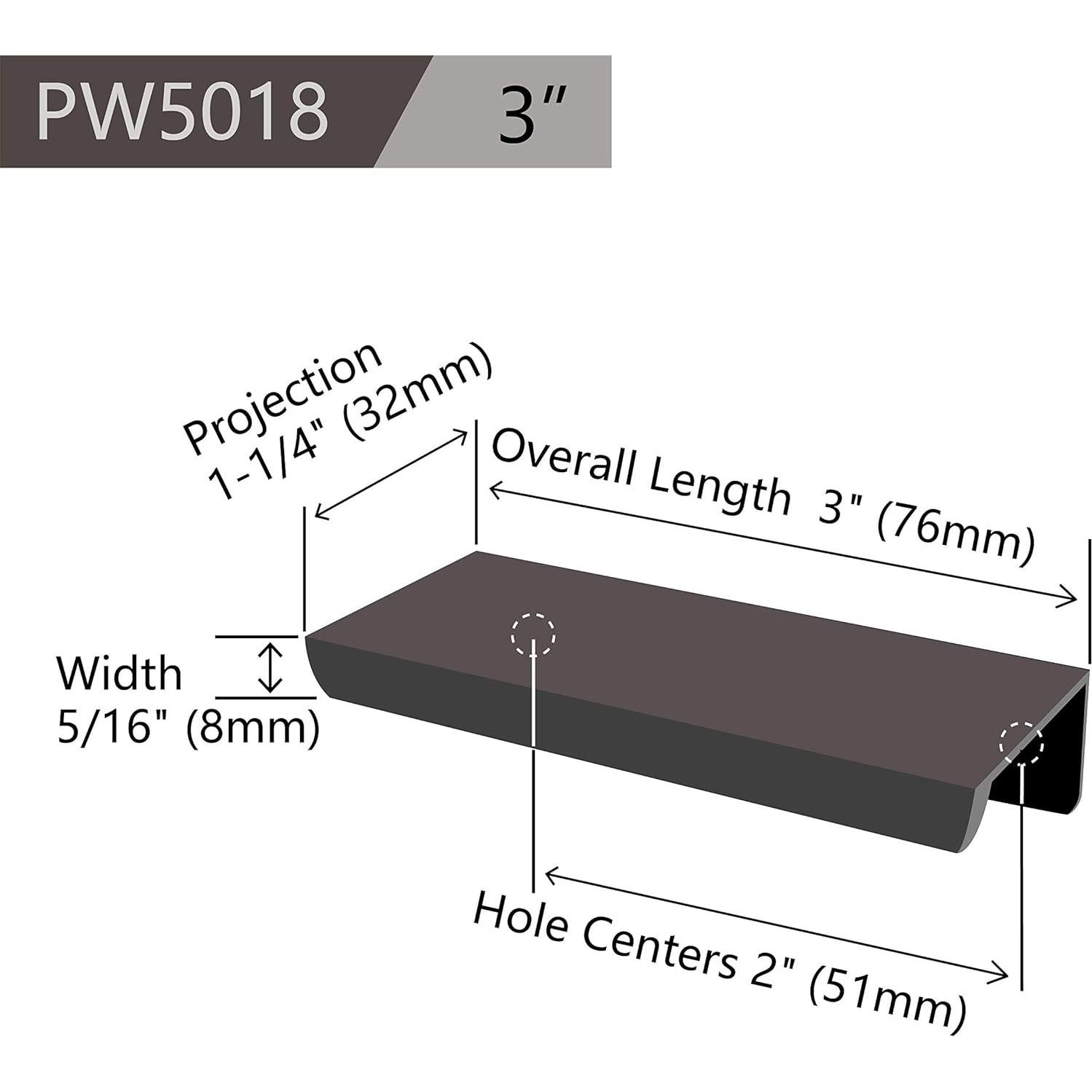Tiradores de Cajones Jetland 10 Unidades Níquel Cepillado 76mm