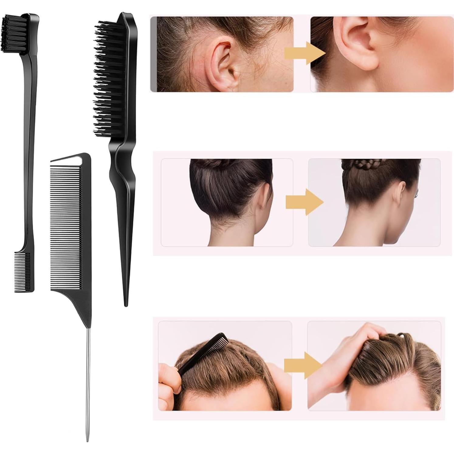 Juego de Gomas de Pelo Elásticas Watagubi - 1500 Pcs, 24 Colores