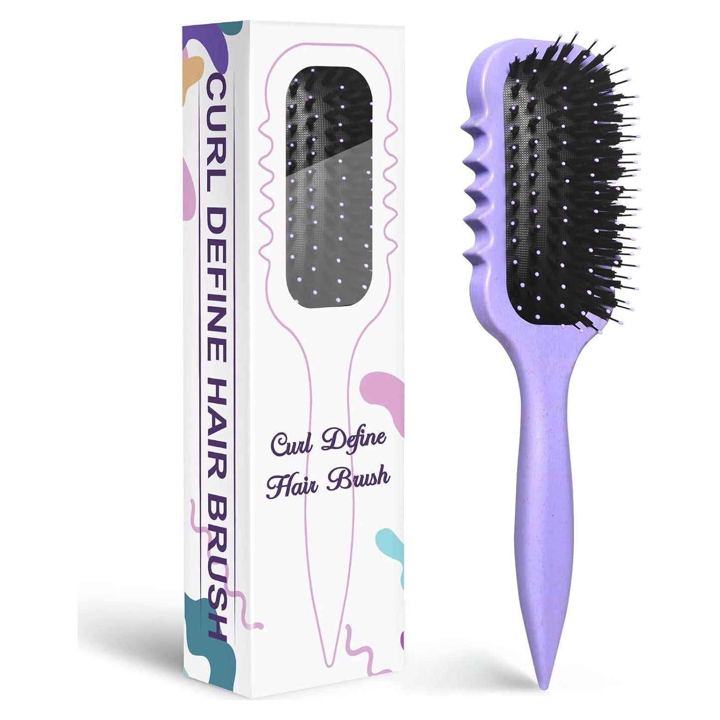 Cepillo Definidor de Rizos QUWHE - Para Cabello Húmedo 24.89x6.91cm