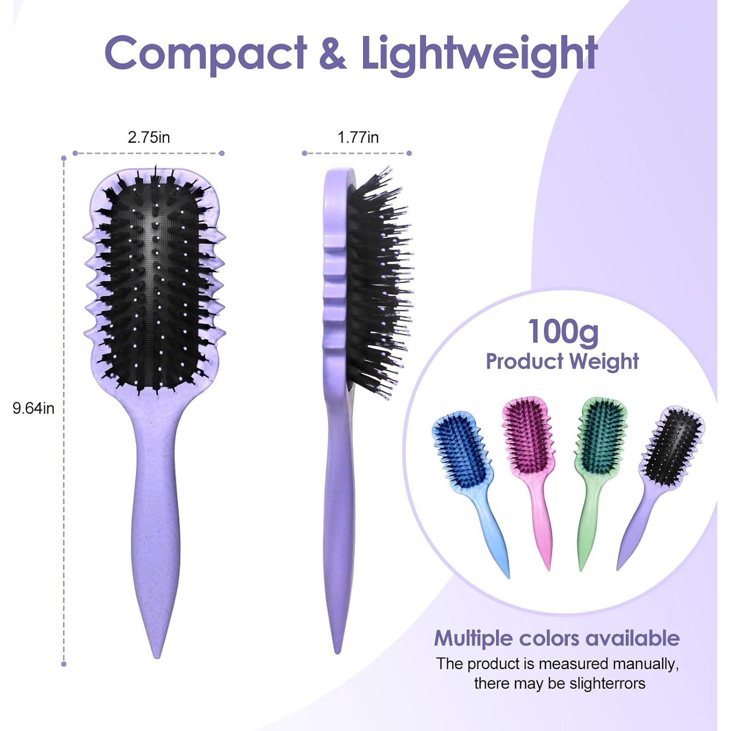 Cepillo Definidor de Rizos QUWHE - Para Cabello Húmedo 24.89x6.91cm