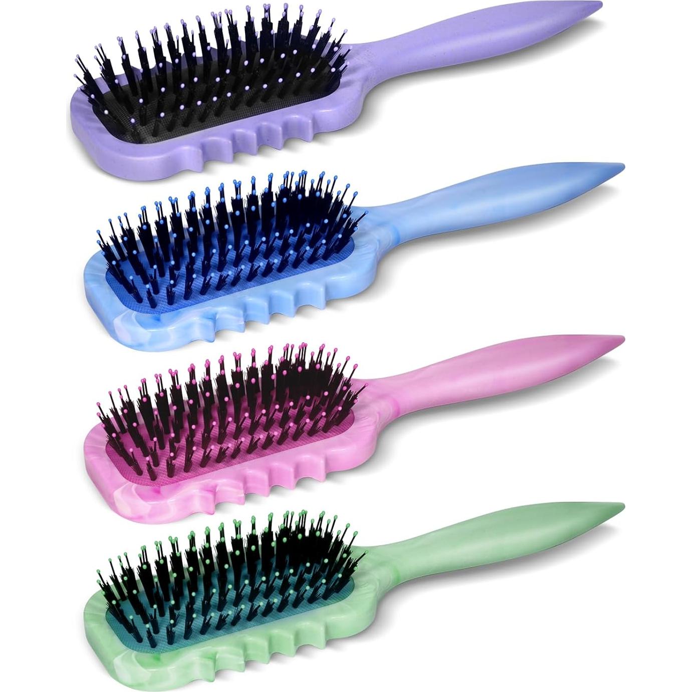 Cepillo Definidor de Rizos QUWHE - Para Cabello Húmedo 24.89x6.91cm