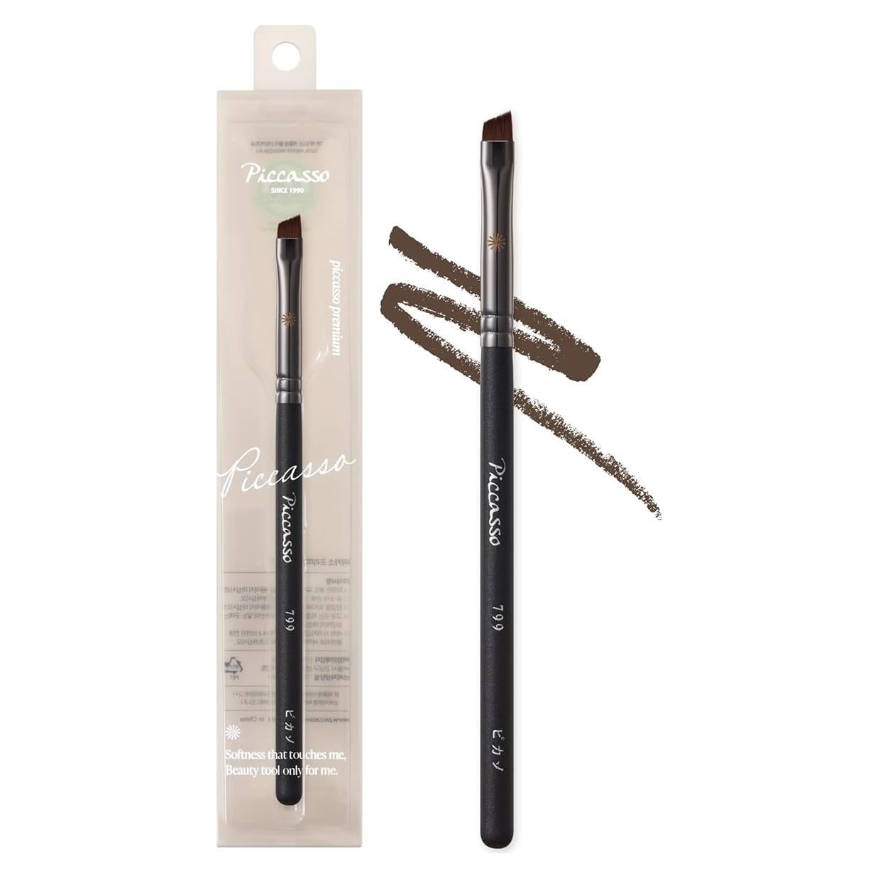 Pincel de Delineador Angulado Piccasso 799 - Precisión para Ojos