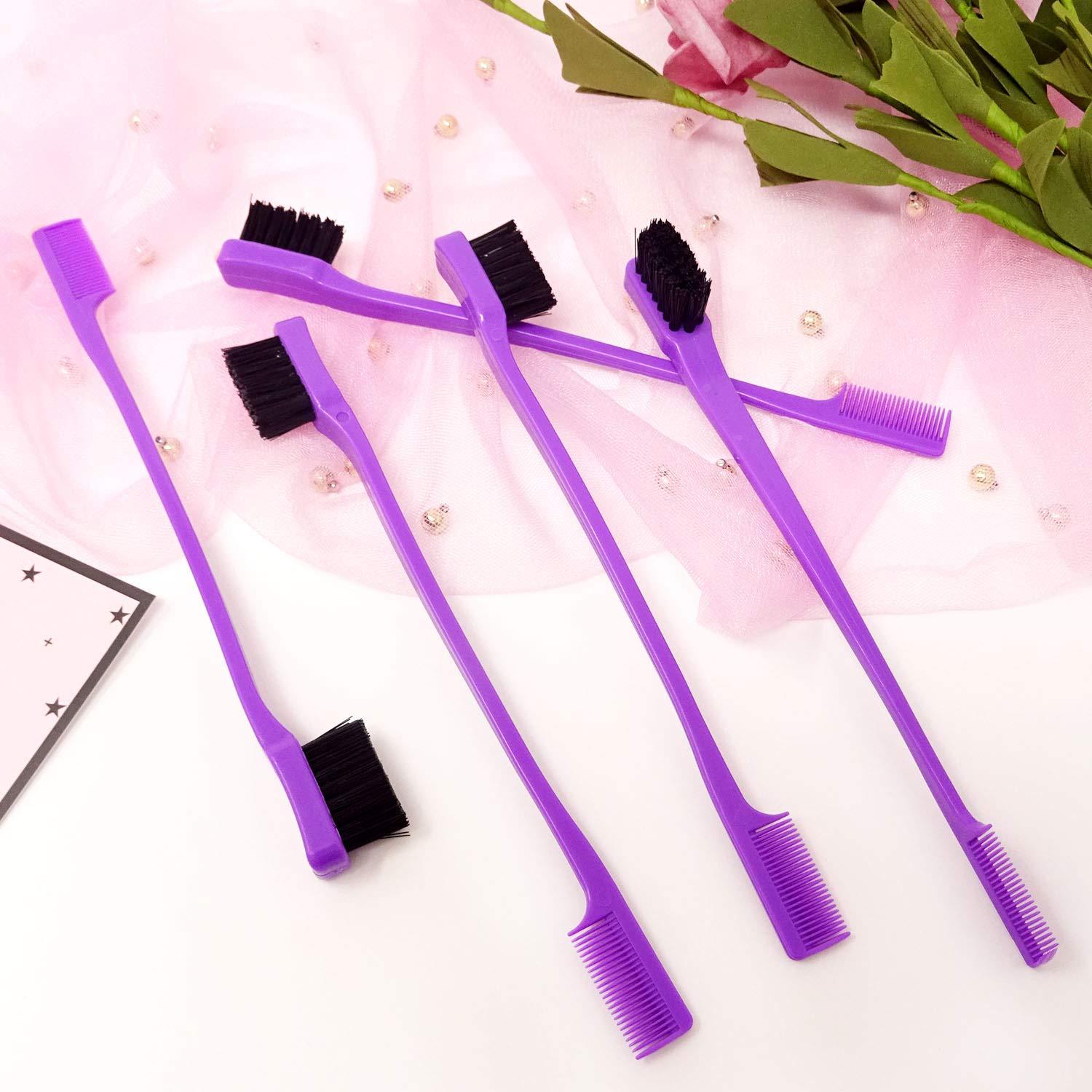 5 Cepillos de Bordes Doble Cara Honbay 17.8cm Púrpura