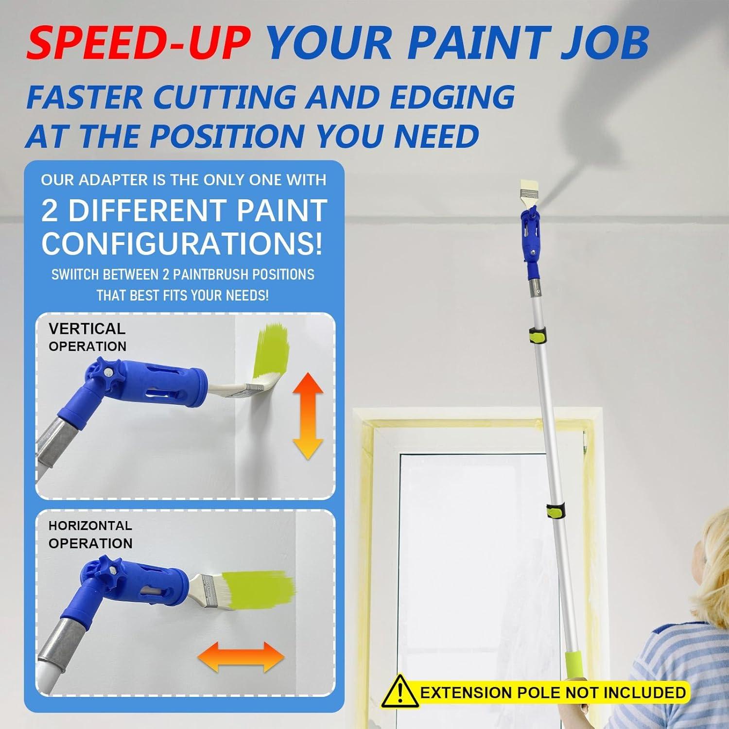 Extensor de Brocha de Pintura YLTOLOO 3 en 1 Multi-Ángulo