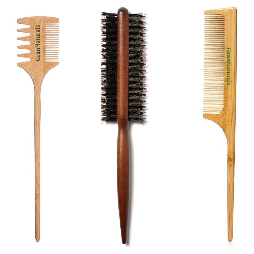 Conjunto de Cepillos para Cabello Slick Back GranNaturals 3 Pzas