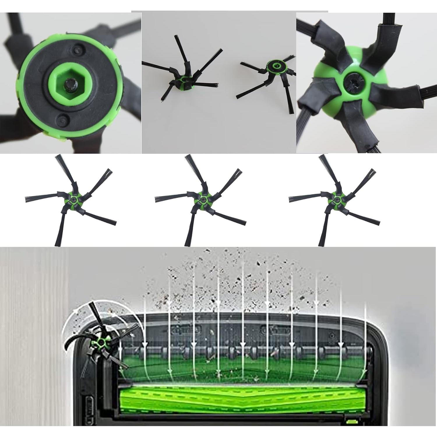 Paquete de 6 Cepillos Laterales PELLYDA para iRobot Roomba S9