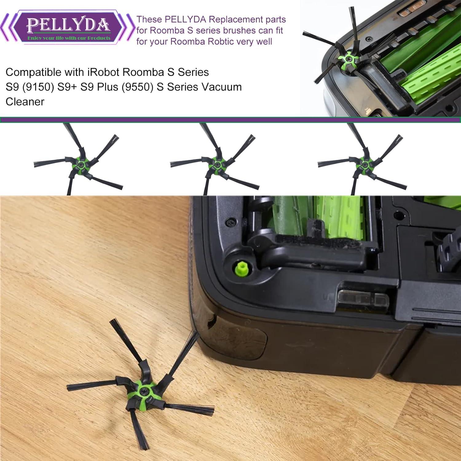 Paquete de 6 Cepillos Laterales PELLYDA para iRobot Roomba S9