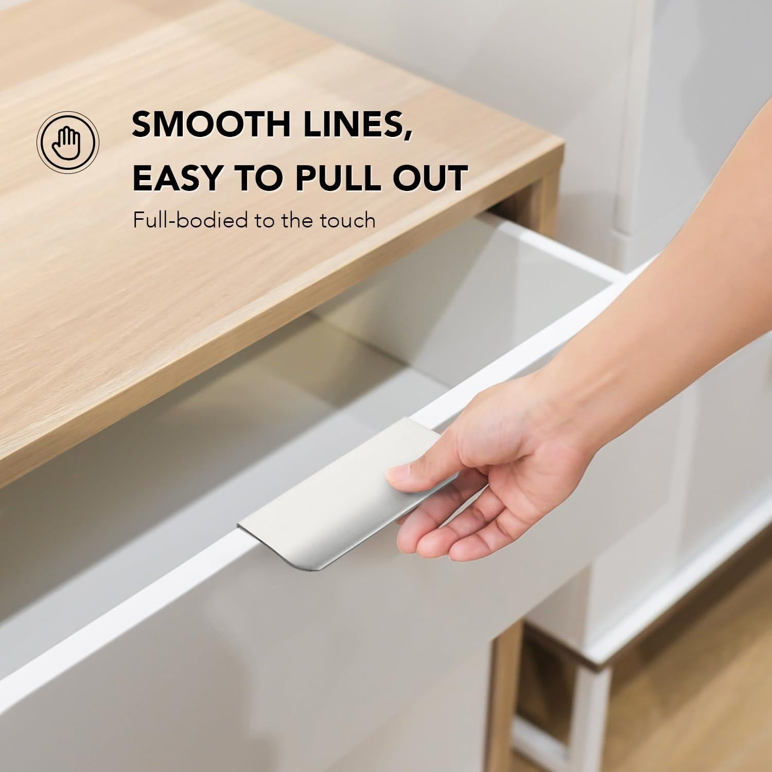 Tiradores de Gabinete Ravinte 6 Pack 102mm Acero Cepillado