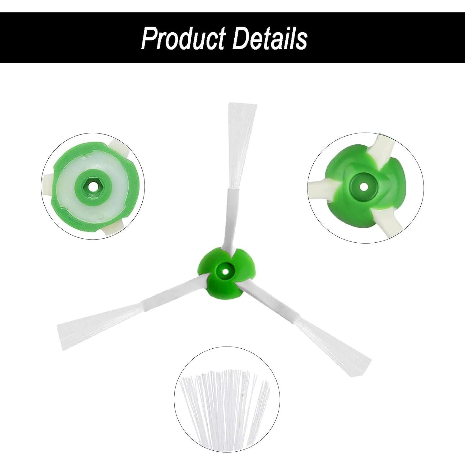Paquete de 6 cepillos laterales de repuesto iRobot Roomba
