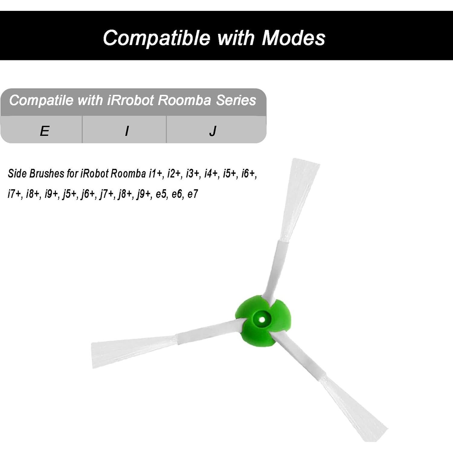 Paquete de 6 cepillos laterales de repuesto iRobot Roomba