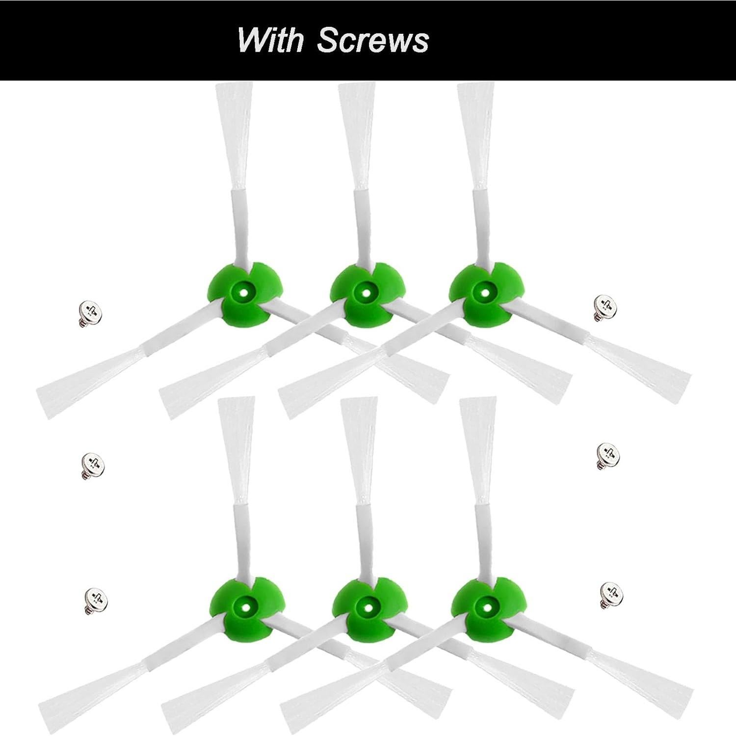 Paquete de 6 cepillos laterales de repuesto iRobot Roomba