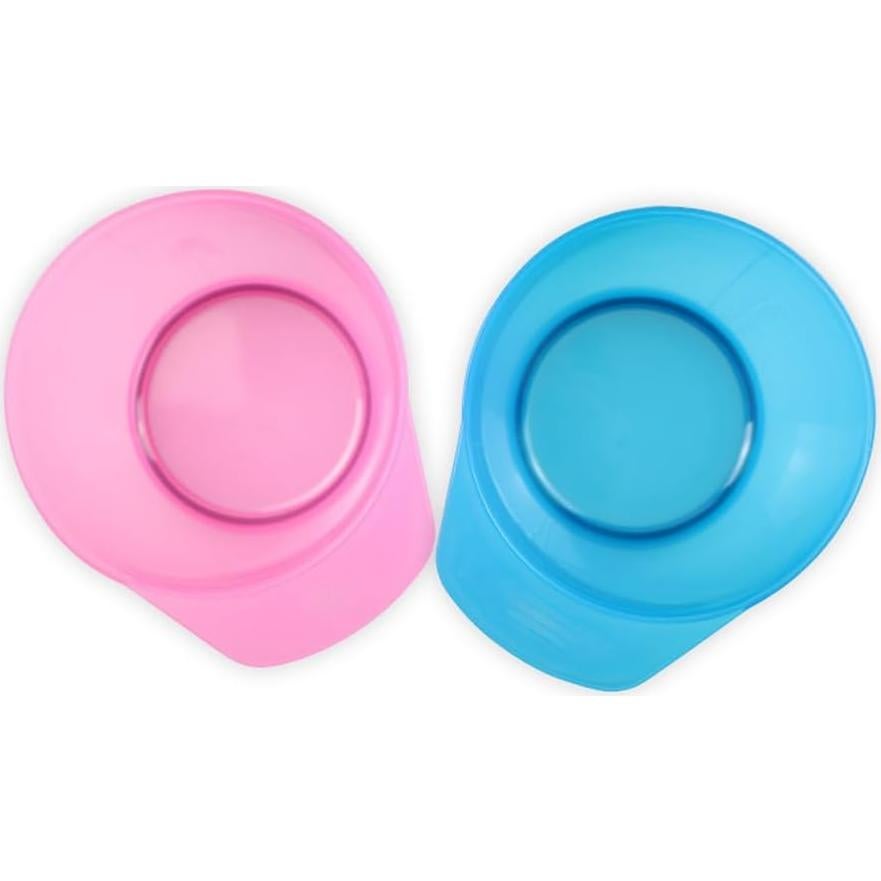 4 Tazones para Color de Cabello Lasenersm Rosa Transparente