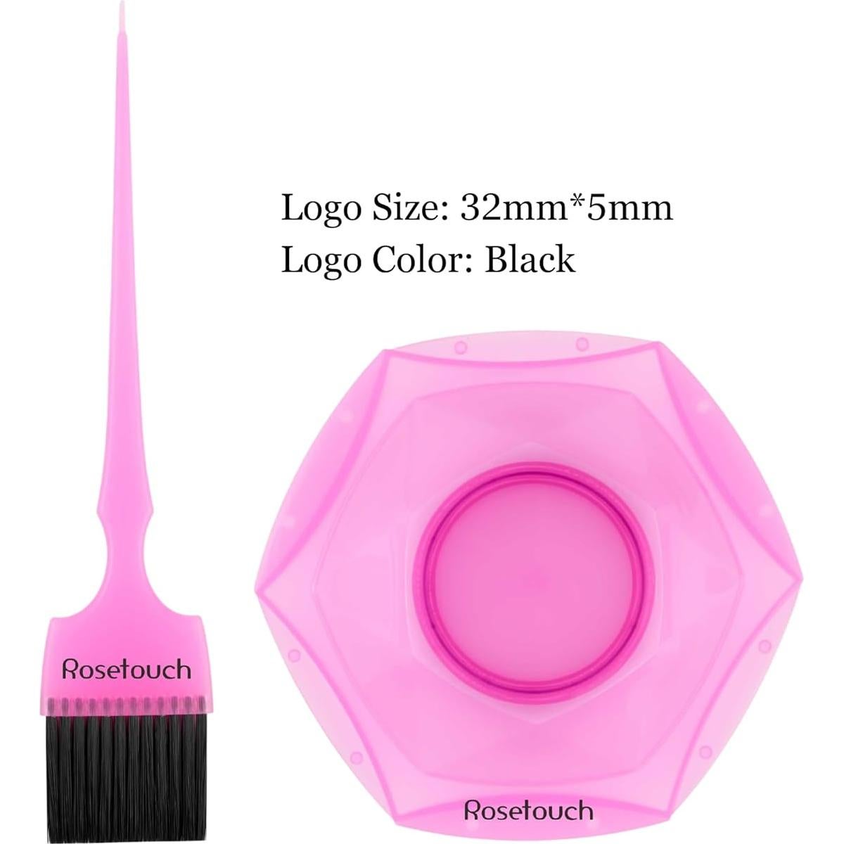 Juego de Brochas y Cuencos de Tinte Rosetouch - 7 Piezas