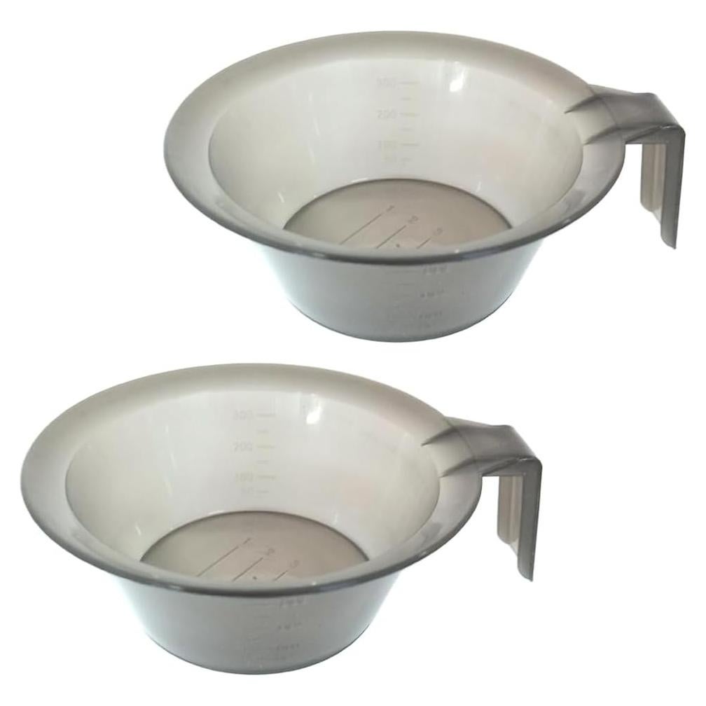 Tazones Mezcladores de Color de Cabello Lasenersm 2 Piezas Gris